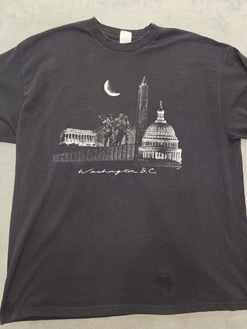 Vintage 90s Washington DC Graphic Front Back Tee 2XL